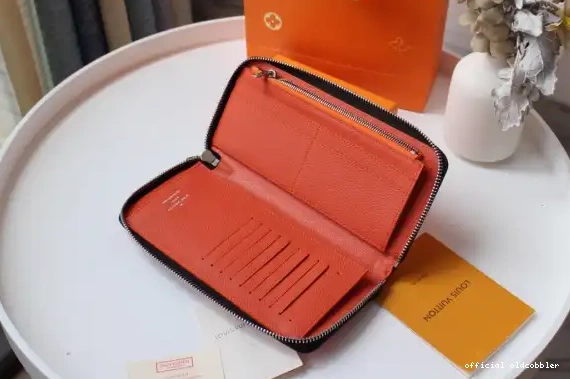 Official oldcobbler VUITTON VERTICAL LOUIS WALLET ZIPPY 0703